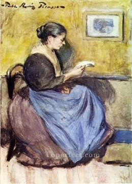 Mujer sentada 1903 Pablo Picasso Pinturas al óleo